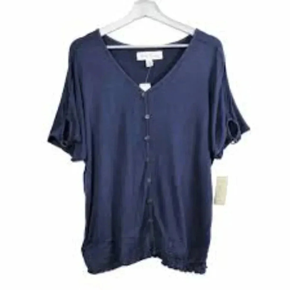 French Laundry button up blouse size‎ Large